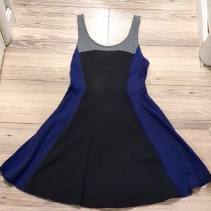 Express Women's Colorblock Skater Dress, Size Small